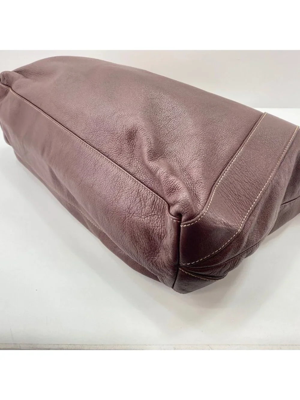Gucci Tote Plate Burgundy